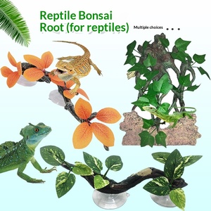 Mini Ornamentos de Resina para Aquário, Decorações para Paisagismo de Tanques de Peixes, Acessórios Realistas de Plantas e Répteis, Raízes de Árvores e Trepadeiras para Aquário - Product Image 3
