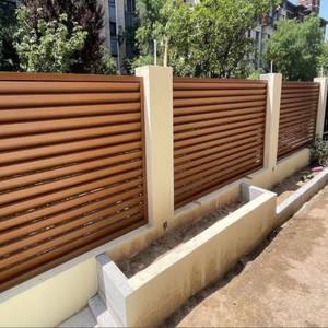 Hàng rào ngoài trời Patio GỖ TRỒNG cửa chớp volet persienne nhôm louver điện gấp màn hình cửa sổ - Product Image 5