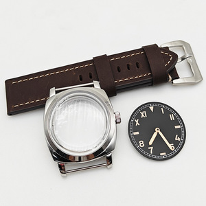 Accessoires de montre pour hommes, boîtier en acier inoxydable, étanche, cadran lumineux, aiguilles compatibles avec le <span class=keywords><strong>mouvement</strong></span> <span class=keywords><strong>ETA</strong></span> <span class=keywords><strong>6497</strong></span>, Options multicolores, 47mm - Product Image 3