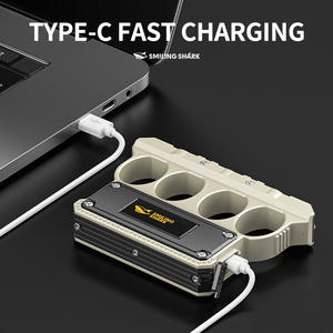 Lampe de travail LED magnétique en alliage d'aluminium rechargeable par USB, étanche, portable pour le camping en plein air, brise-vitre d'urgence pour la randonnée - Product Image 4