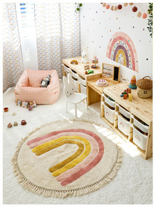 Gran oferta Cachemira moderno de lujo de alta calidad <span class=keywords><strong>lavable</strong></span> piso redondo hogar habitación de los niños <span class=keywords><strong>alfombra</strong></span> - Product Image 3