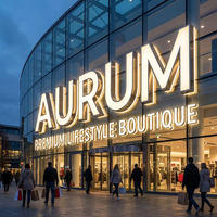 Letreros LED 3D Personalizados con Iluminación Frontal, Letrero Publicitario Exterior Impermeable para Tiendas Minoristas, Logotipo Luminoso para Negocios