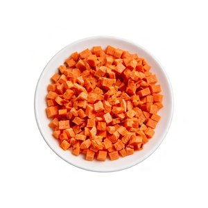 Wholesale Freeze-Dried Sweet Carrot <b>Dices</b> in Bulk Healthy Crisp Ready to Eat for Baking Water Preserved FD Process - Product Image 1