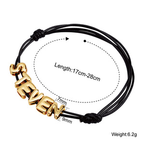 Braccialetto Personalizzato con Nome, Bracciale con Lettere a Bolla Regolabile in Rame, Regalo Personalizzato per Ragazze, Gioielli con Spedizione Diretta - Product Image 6