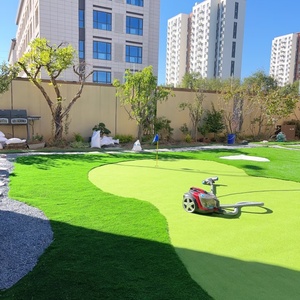 Commande en gros de <span class=keywords><strong>gazon</strong></span> artificiel décoratif haute densité de 30 mm et 40 mm, anti-vieillissement, avec trous de drainage, pour l'aménagement paysager des jardins - Product Image 6