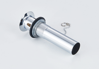 Accessoires pour lavabo Hofen G1-1/4 : bouchon de vidange en caoutchouc avec trou de trop-plein