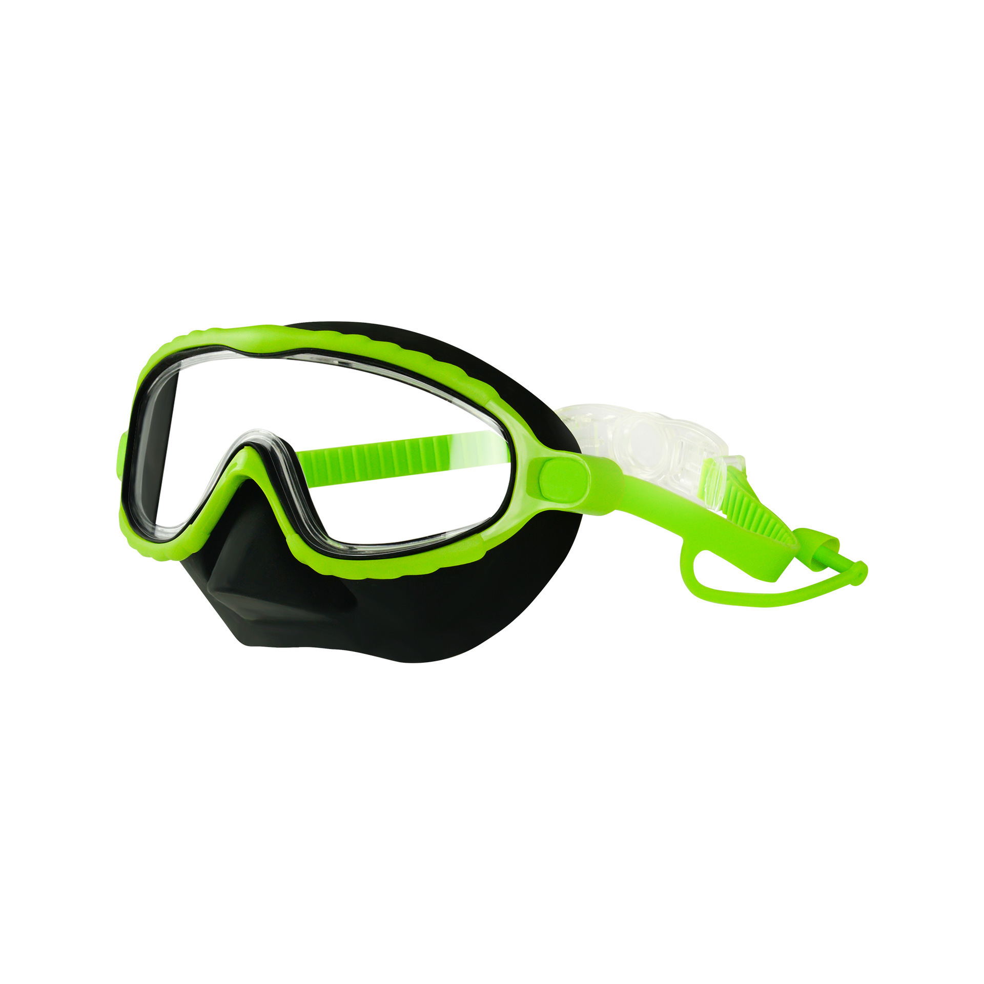 Protecteur nasal pour enfants, vert et noir (en boîte)
