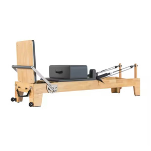 Cama Reformer de <span class=keywords><strong>Pilates</strong></span> <span class=keywords><strong>Stott</strong></span> Premium Personalizada, Máquina de Ejercicios con Diseño de Madera de Roble para Gimnasio en Casa, Fitness y Estudios de Musculación - Product Image 3