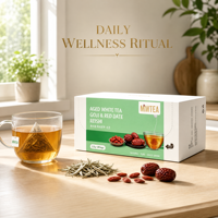 Coffret Cadeau Thé Blanc aux Baies de Goji et aux Dattes Rouges, Directement de l'Usine, Naturellement Sucré, Sans Sucre Ajouté, Thé Bien-être Oriental, Vente en Gros Premium