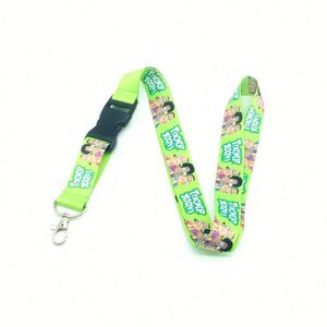 Porte-cartes d'identité en jacquard orange et bambou, avec strass et cordon tressé pour badge, par Golden Supplier - Product Image 5