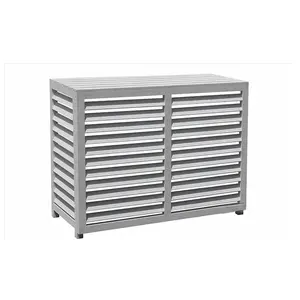 Hout Kunststof Composiet Decoratieve Outdoor Airconditioner Centrale Ac Cover Onderdak