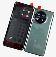 Boîtier de couvercle arrière de batterie pour OnePlus 11 couvercle de batterie en verre couvercle de batterie boîtier arrière avec objectif de caméra et autocollant