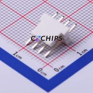 M2545V-04P Wire-to-Board Pin Header Through hole Component (THT),P=2.54mm Connector 1x4P 2.54mm Through Hole 4P - Product Image 2