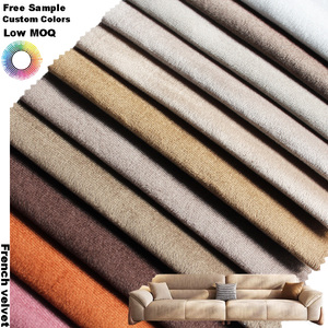 Tessuto in Velluto Olandese 100% Poliestere per Rivestimenti Divani e Letti, Morbido e Liscio, per Arredamento all'Ingrosso - Product Image 1