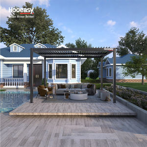 Pergolas bioclimatiques Hooeasy, couverture imperméable, ombrage estival, gazebo de jardin, toit à lames orientables électriques, pergola en aluminium d'extérieur - Product Image 2