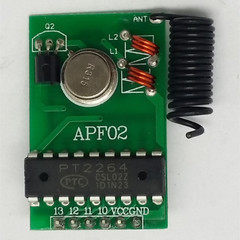 โมดูลส่งสัญญาณไร้สาย 4 ช่องสัญญาณ PT2264 รหัสคงที่ 315MHz 433MHz พร้อมรองรับปุ่มภายนอก - Product Image 2