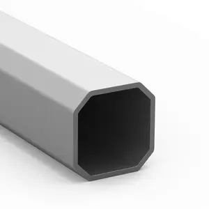 WOW! Estrusioni di alluminio anodizzate personalizzate OEM profilo del tubo ottagonale telaio strutturale per binario per tende e aste