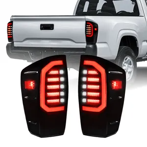 For Tacoma 2023 Tail Lights Smoked Lens Driver+ Passenger Side Back Lights For 2019 2022 Tacoma Taillight