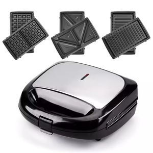 Máquina para Hacer Sándwiches <span class=keywords><strong>3</strong></span> <span class=keywords><strong>en</strong></span> <span class=keywords><strong>1</strong></span>/7 <span class=keywords><strong>en</strong></span> <span class=keywords><strong>1</strong></span> Desmontable, Máquina para Hacer Waffles Belgas Eléctrica para Uso Doméstico, Tostadora Profesional, Parrilla para Waffles - Product Image 2