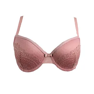 Ladymate ODM/OEM sujetador con relleno balenli brasier de encaje özel tasarım reggiseno imbottito yastıklı bardak kadın dantel sutyen