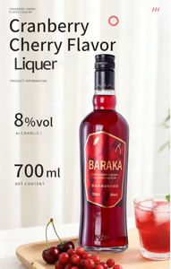 Cranberry <strong>Cherry</strong> Flavored <strong>Liqueur</strong> 700ML Bottle 8% ABV B2B ODM Custom Bulk MOQ50 China Factory Supermarket Bar Caf - Product Image 3