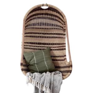 Silla Colgante de Mimbre Estilo Americano con Plataforma de Descanso Tipo Nido de Pájaro para Casa de Huéspedes o Sala de Estar - Product Image 6