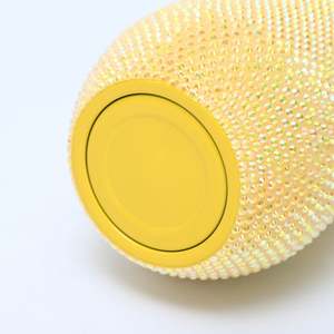 Mug isotherme en acier inoxydable sous vide, 12 oz, durable, en forme de U, avec strass, pour café - Product Image 5