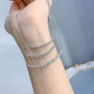 925 <strong>Sterling</strong> <strong>Silver</strong> Cubic Zirconia Flat <strong>Bar</strong> <strong>Necklace</strong> Curved <strong>Bar</strong> or Chevron Curved <strong>Bar</strong> <strong>Necklaces</strong> - Product Image 2