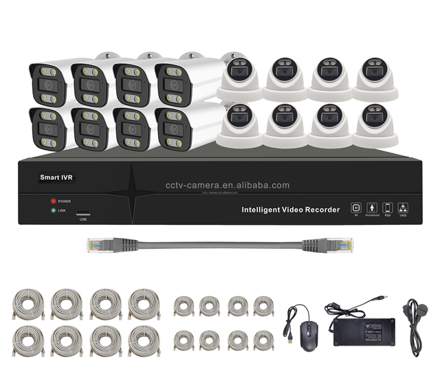 Network Video Recorder CCTV Camera Video Surveillance 16Ch PoE NVR Kit System