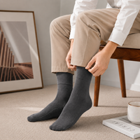 Chaussettes en coton respirant pour hommes avec logo et couleurs personnalisés, coussin en nid d'abeille, tricotées, décontractées, écologiques, fournisseur ODM et OEM