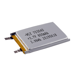 WLY <span class=keywords><strong>703040</strong></span> <span class=keywords><strong>800mAh</strong></span> <span class=keywords><strong>3.7V</strong></span> 리포 배터리 리튬 폴리머 충전식 배터리 팬용 GPS 트래커용 - Product Image 2