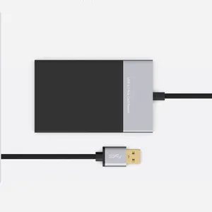 6 in 1 HUB2ポート高速アダプターUSB3.0多機能カードリーダー (XQD CF SD TF用)