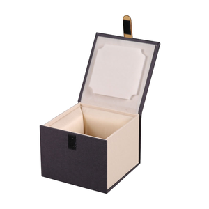Embossed Sponge-Lined Recycled Paper Self-Erecting Gift Box with Hook-and-Loop Closure Custom Logo for Tea set <b>Packaging</b> - Product Image 1