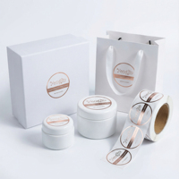 Étiquette alimentaire personnalisée de luxe en feuille d'or, autocollant UV gaufré pour emballage de coffret cadeau de caviar et de truffes gastronomiques