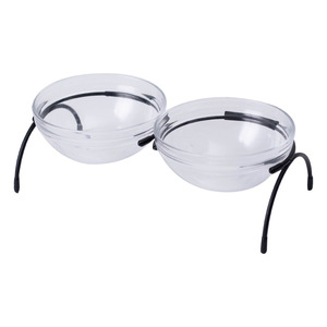 Bols en verre surélevés pour chats, design arrondi, pour la protection de la colonne cervicale des chats - Product Image 3