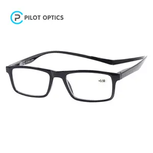 Высококачественные очки для чтения Pilot optics 2022 с длинными дужками и чехлом
