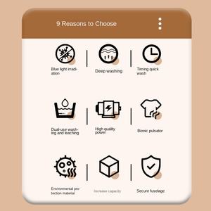 <span class=keywords><strong>Lavadora</strong></span> Semiautomática <span class=keywords><strong>Pequeña</strong></span> para Uso Doméstico, Ropa de Niños, Zapatos, Dormitorio, Ropa Interior, Lavandería - Product Image 5