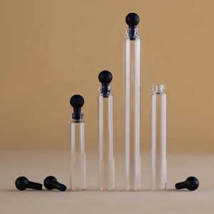 Mini rõ ràng Vòng tinh dầu chai thủy tinh 0.5ml 1ml 2ml 3ml mẫu ống chai cho mỹ phẩm chai nước hoa với Stopper - Product Image 4