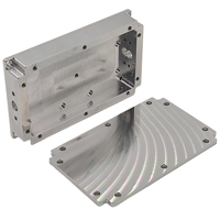 Boîtier de blindage CNC de précision en Al 6061 5052 plaqué or, argent, nickel, avec colle EMI, étanchéité étanche, anti-interférence pour PCB
