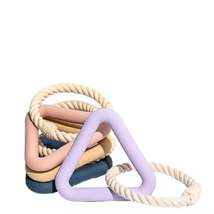 Haltères avec os en caoutchouc barbelé, jouets à mâcher pour animaux de compagnie pour un entraînement canin efficace - Product Image 5