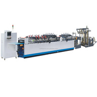 Machine automatique multifonctionnelle haute vitesse pour la fabrication de sacs en plastique laminés à fermeture éclair, à trois soudures latérales, et de sacs à fond plat