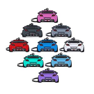 Cadeaux personnalisés originaux, porte-clés de voiture 2D en alliage de zinc métallique, 9 couleurs, porte-clés en émail, fabrication sur mesure de porte-clés de voiture - Product Image 6