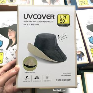 Chapeau de pêcheur double face de style japonais Uvcut pour femmes, anti-UV UPF 50+, imperméable, pare-soleil, chapeau d'extérieur - Product Image 2
