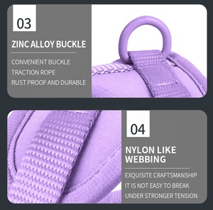 कस्टम वाटरप्रूफ pvc पॉलिएस्टर कुत्ते का दोहन सेट पालतू जानवर पोप बैग धारक डिस्पेंसर कुत्ते कॉलर और पट्टा सेट - Product Image 4