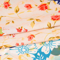 Tissu imprimé tissé 100% polyester biologique, impression numérique haute résolution personnalisée pour vêtements et textiles de maison