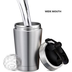 Stainless Steel Insulated Protein <b>Shaker</b> <b>Bottle</b>, Double Wall Vacuum Gym <b>Shaker</b> Cup with Lid, Custom Logo Reusable <b>Bottle</b> - Product Image 4