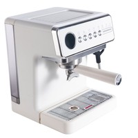 Machine à café expresso professionnelle HY en acier inoxydable avec broyeur intégré, double chaudière et buse vapeur pour café