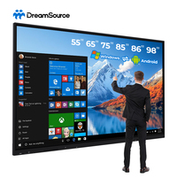 Pantalla Interactiva Inteligente con Sistema Android OPS de 75, 86, 98 y 110 Pulgadas con 40 Puntos Táctiles, Pizarras Interactivas, Pizarra Interactiva Blanca