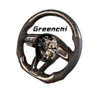 Setir Mobil Kulit Merah Berbahan Karbon Forged untuk Mazda 3 6 5 8 CX5 RX7 MX5 CX90 BL GH GG GY CX7 RX8 2003 2015