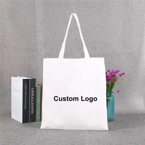 프로모션 맞춤형 빈 일반 코튼 가방 재사용 쇼핑 캔버스 토트 백 맞춤 인쇄 로고
